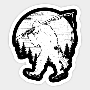 Bigfoot Fishing Sticker